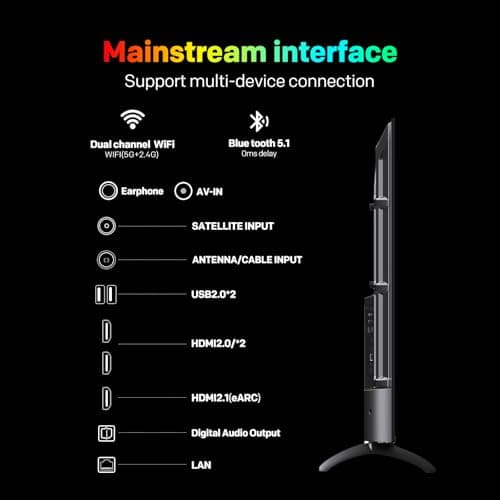 coocaa 138 cm (55 inches) 4K Ultra HD Smart Mini LED QLED Google TV 55MINI75Q 4
