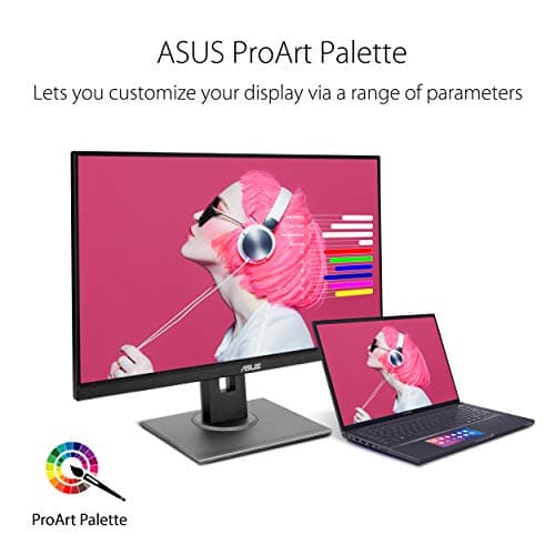 ASUS Proart Display PA278QV WQHD, 27 Inch (68.58 Cm) 2560 X 1440 Pixels Monitor, 100% Srgb/Rec. 709, E < 2, IPS, Displayport Hdmi Dvi-D Mini Dp, Calman Verified, Eye Care, Anti-Glare (Black) 5