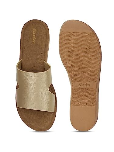 Bata Quincin Women's Gold Heels - 3 UK (6718243) 4