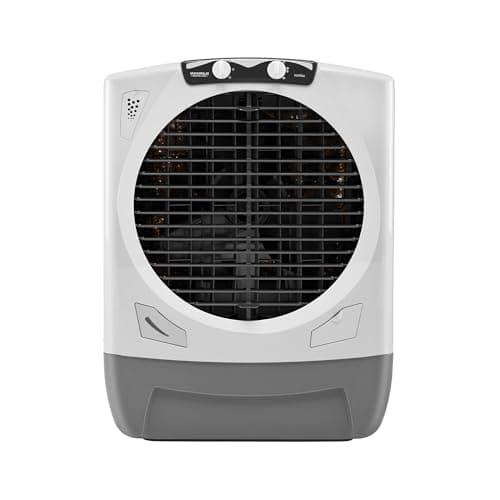 Maharaja Whiteline Rambo Grey Desert Air Cooler | 65 Lt Water Tank | Inverter Compatible | Wood Wool Pads | Anti-Bacterial tank | Dry Run protected submersible pump |720x730x890 mm | 2 Yr Warranty