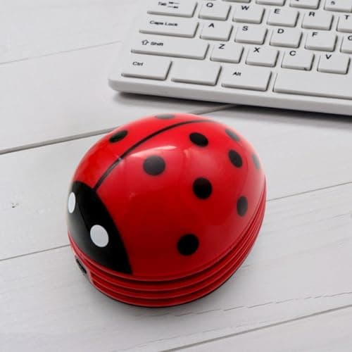 FABLOFT Desktop Vacuum Cleaner Cute Table Dust Sweeper for Computer Household Crumbs Red|Home & Garden | Household Supplies & Cleaning | Vacuum Cleaners|1 Mini Desktop Vacuum Cleaner 6