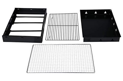 Shopping Mart Folding Portable Outdoor Barbecue Charcoal Bbq Grill Oven Black Carbon Steel, Black, Free Standing 4