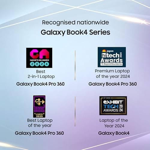 Samsung Galaxy Book4 (Gray, 16GB RAM, 512GB SSD)| 15.6" Full HD Screen| Intel i7 14th Gen 150U Processor| Windows 11 Home| MS Office 2021| Fingerprint Reader| Intel Iris XE Graphics| RJ45 LAN Port 2