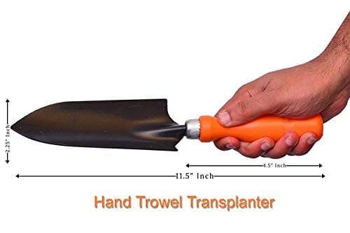 Go Hooked Gardening Tools Kit | Gardening Needs | Hand Trowel | Hand Trowel Transplanter | Orange & Black | 2 Pcs Set 3