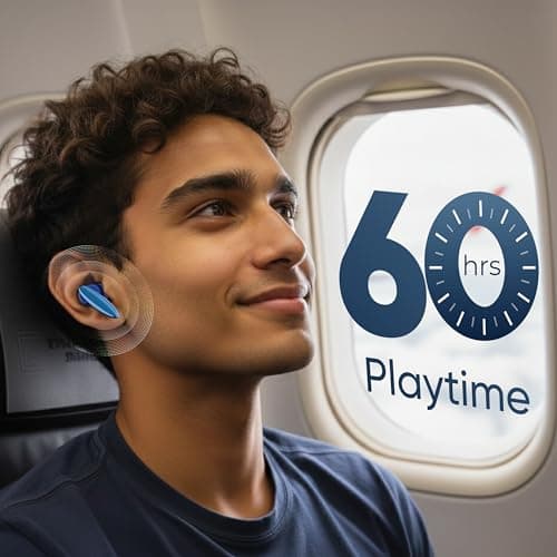 Mivi DuoPods Vibe | Dual Connectivity Ear Buds Wireless | Clear HD Calls | 5.3 Bluetooth Earphone Wireless | 13mm Drivers | 60 Hours Playtime | Made in India TWS Earbuds 5