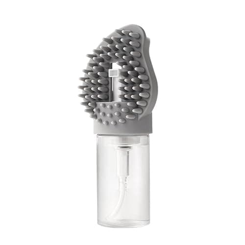 7Seas 2-in-1 Pet Bath Brush with Shampoo Dispenser | Soft Silicone Pet Massage Comb for Dogs & Cats | Easy Foam & Deep Cleaning Grooming Brush for Hair Removal
