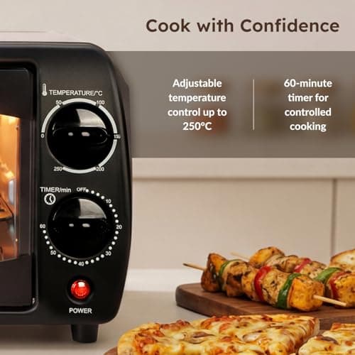 Prestige POTG 9 PC 800-Watt Oven Toaster Grills (Grey ,9 Liter) 4