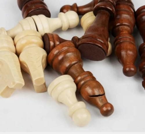 MANJUVIN Wooden Chess Big Size 15 Inches Board Game for Kids & Adults | Premium Folding Chess Set | Classic Indoor Mind & Strategy Game for Family and Travel 2