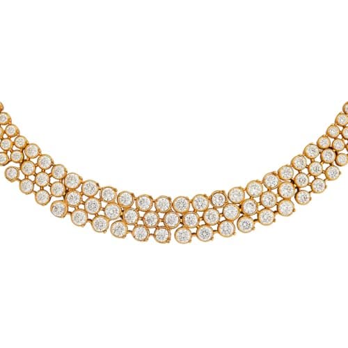 KUSHAL'S Fashion Jewellery white gold polished 92.5 Silver temple necklace, Best for festive & Special Occasion - 452680 4