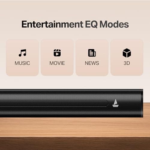 boAt Aavante 2.1 1650, 160W Signature Sound, 2.1-Channel with Wireless Subwoofer, BT v5.4, Multiple Ports, EQ Modes, Bluetooth Sound bar, Home Theatre Soundbar Speaker (Premium Back) 5