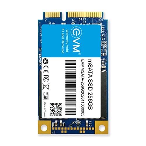 EVM 256GB mSATA Internal SSD | 3D NAND | Up to 520MB/s Read 500MB/s Write | Compact Laptop Upgrade Storage | 5 Year Warranty (EVMMS/256GB)