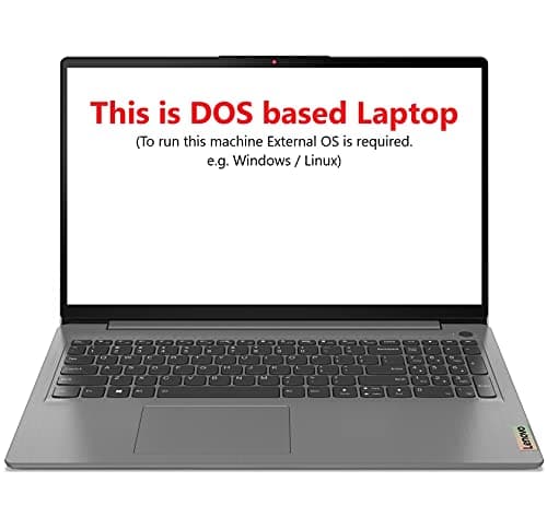 Lenovo IdeaPad Slim 3 2021 11th Gen Intel Core i3 15.6" (39.62cm) FHD Thin & Light Laptop (8GB/256GB SSD/DOS/2 Year Warranty/Arctic Grey/1.65Kg), 82H801DHIN