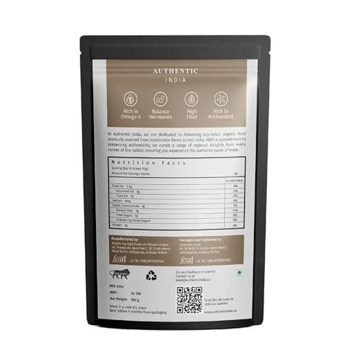 Authentic India Organic Seeds Combo | Chia Seeds & Flax Seeds | 250g each | Superfood 3