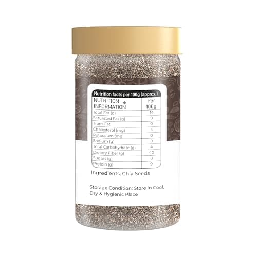 Chef’s Choice Premium Chia Seeds 500g | 100% Natural & Clean Superfood Seeds for Eating | Rich in Omega-3, Fiber & Protein | Helps in Weight Management & Hydration | Calcium & Antioxidant Rich Seeds 2