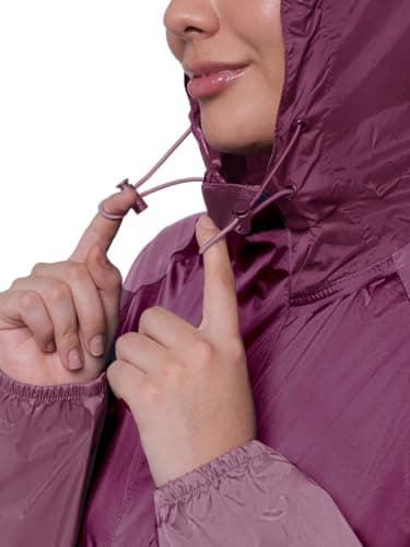 Wildcraft Women Rain Jacket | Regular Fit Hooded Longline Design | Colourblocked Pattern With Zipper Closure & Elasticated Cuffs | 100% Polyester Waterproof Active Wear 5