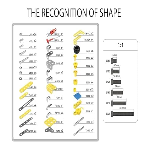 Chocozone 180pcs Metal Blocks Stem Educational Toys Engineering Building Blocks & Construction Set Toys for 8+ Years Old Boys & Girls 3