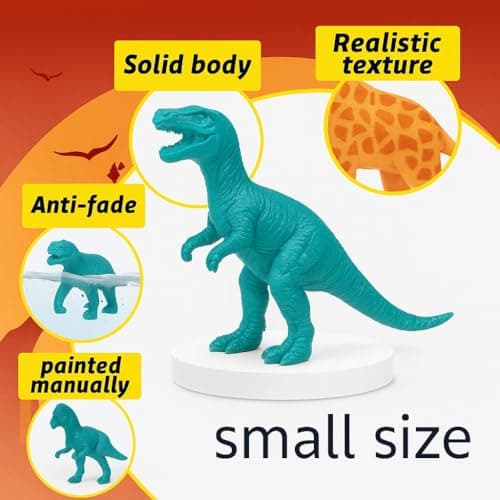 12-Pcs Realistic Dinosaur & Dragon Toy Set for Kids 2+ Years | Small-Size Roaring Dino Figures | Safari Action Animal Figurines | Educational Pretend Play | Birthday & Return Gifts for Boys & Girls 4