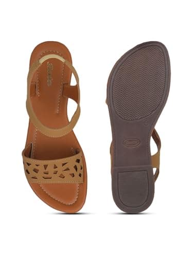 Bata Aditi Sandal Women's Beige Sandals - 6 UK (5618578) 4