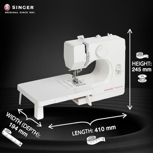 SINGER Tailor Mate Straight Stitch Sewing Machine with Free Arm | LED Light, Foot Pedal & Extension Table | 3 Stitch Length Options | 1-Year Warranty | Gifts for Woman 4