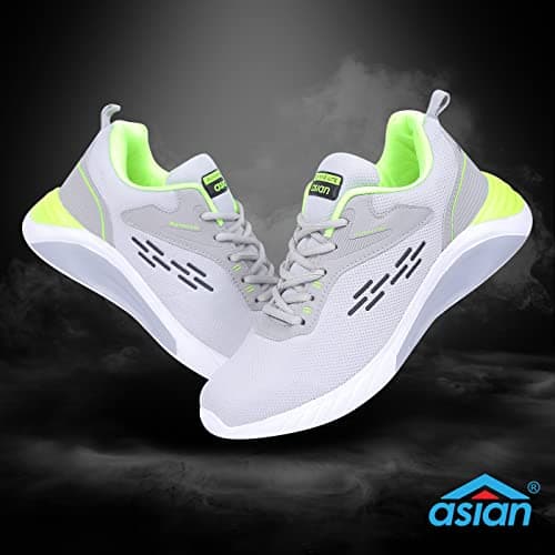 ASIAN Men's Grey Running Shoes - 7 UK 3