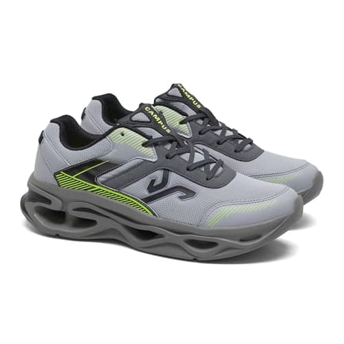Campus Men's FEROX L.Grey/D.Grey Running Shoes - 9UK/India 1 Pair 3