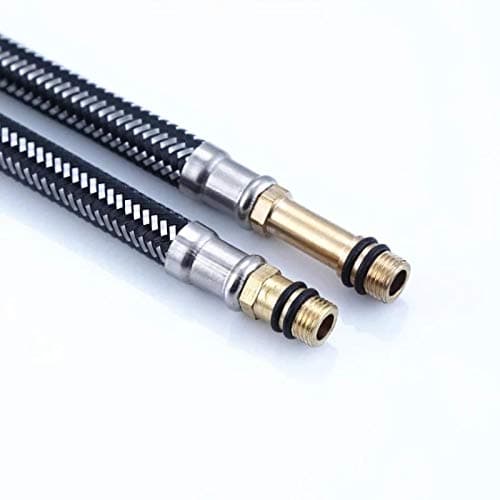 Bath Guru Stainless Steel Bathroom Kitchen Basin Mixer Hot & Cold Tap Hose/Connection Pipe (24 Inch) 2
