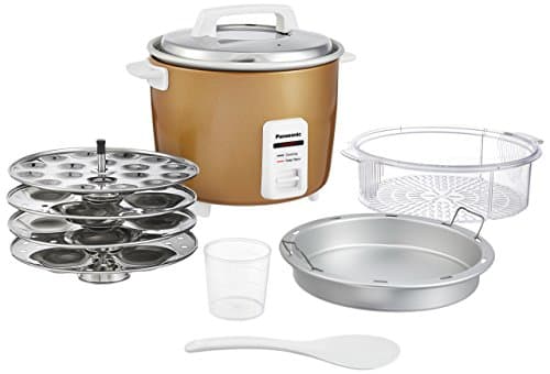 Panasonic SR-W18GH 660-Watt Automatic Warmer Electric Rice Cooker Gift Combo Pack (Gold, 1.8 Liters) 2
