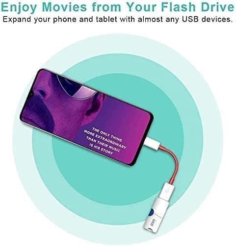 One Plus USB Type C OTG Adapter USB Mouse, Pendrive Connector & 2in1 OTG Adapter, USB 3.0 Female to Micro-USBConnector Aluminium High Speed Data OTG for All Type-C Smartphone & All Android Mobiles 4