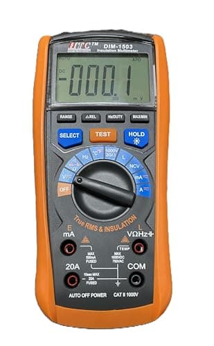 HTC DIM 1503 Digital Handheld 1000 V Insulation Tester with AC/DC True RMS Multimeter By Skyking ® 5