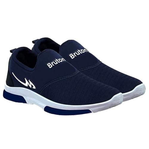BRUTON Trendy Gym Shoes | Sports Shoes | Running Shoes for Men- Blue, Size : 8