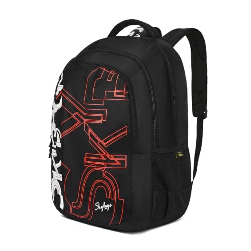 Skybags Brat Pro Max 15.6 Inch Compatible Unisex 35L Laptop Backpack| Premium Durable Fabric| 3 Compartments | Padded Backpanel | Office & Casual Travel Backpack for Men & Women | Black