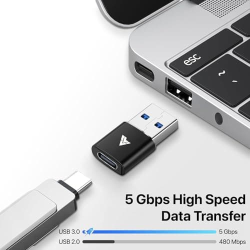 DR VAKU® Snaplink USB-A to Type-C OTG Adapter Connector USB 3.0 Fast Charging 5 Gbps High-Speed Data Transfer Compatible with Smartphone, Tablet, USB-C Hub, Pendrive & Hard Disk– Grey 5