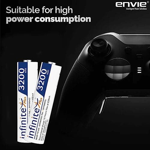 Envie Infinite Plus AA High Capacity (3200mAh) Ni-MH Rechargeable Ready to Use Battery Pack of 4 3