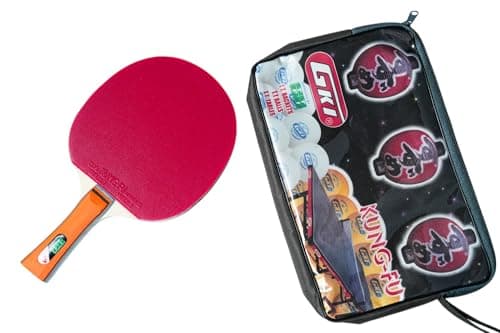 GKI Kung Fu Table Tennis Racquet,Wood, Multicolor 4