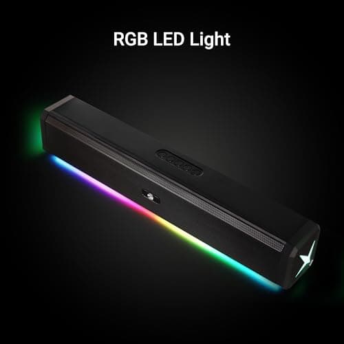 ZEBRONICS VITA BAR 150 Wireless Bluetooth Soundbar, 20W RMS, 2.0 Channel, Dual (52mm Driver & Passive Radiator), Upto 8 Hours Playback, Built in Battery, BTv5.3 | USB | mSD | AUX | | TWS, RGB LED 5