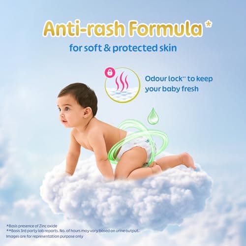 Little's Baby Pants Diapers with Wetness Indicator and 12 Hours Absorption, Small (S), 4-8 kg, 42 Count 3