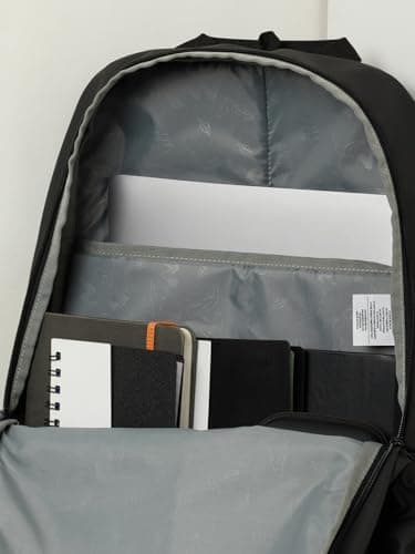 Wildcraft Dark Edition 45 L Premium Laptop Backpack for Men & Women | Fits 15.6 inch Laptop | Padded Shoulder Straps, Multi Compartments, Anti-Theft Zippers | Business Travel Bag | Dark Black 5