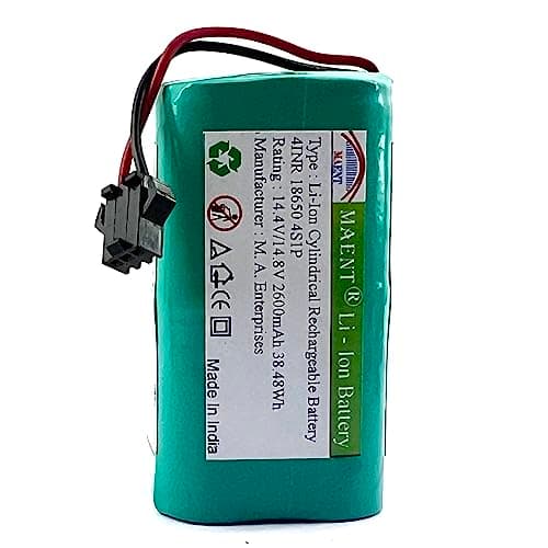 MAENT® 14.8V Lithium ion 14.4V Battery Compatible with Eufy RoboVac 11 11S 30 15C 15T 12 35C,Ecovacs Deebot N79 N79S DN622, Goovi F007C D380 D382,Amarey A800 A900,Coredy R300 R500(2600 mah) 2