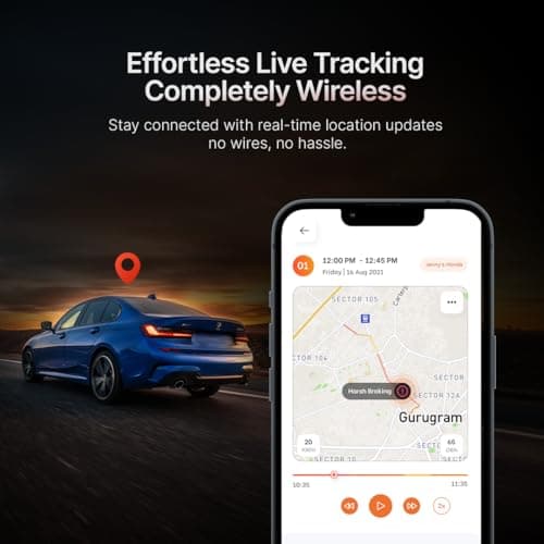 Qubo Wireless GPS Tracker from Hero Group | Free 4G SIM & 12 Months Recharge + 1 Year Cloud Subscription | Voice Monitoring | 10000 mAh Battery | Ride Start & Geo Fence Alerts | For Car, Bike, & Truck 2