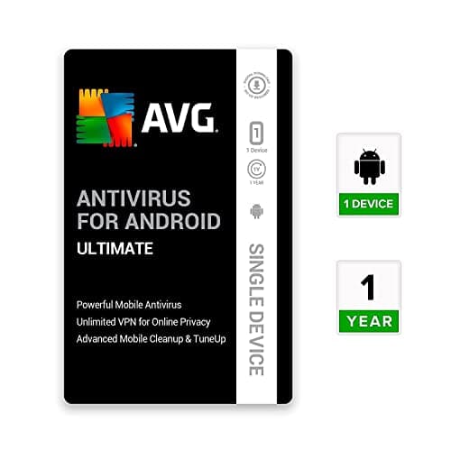AVG Ultimate Security for Mobile | 1 Device 1 Year | Android Phone & Tablets | Includes Antivirus Pro, Cleaner Pro | Email Delivery in 2 Hours.