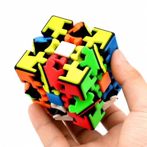 Yong Gear 3x3 Speed Puzzle, Multicolor Mechanical Brain Teaser for Kids & Adults Age 4+ 2