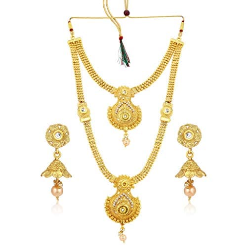 Sukkhi Traditional Gold Plated Peacock Design Necklace Set For Women 5