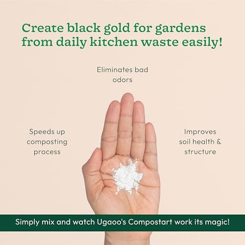 Ugaoo Compostart Compost Starter Powder for Kitchen Waste Composting - Organic Waste Decomposer, Compost Maker Powder, Composting & Bokashi Compost Maker | Odor Control | Fast Composting | 100g 3