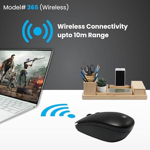 ProDot Plug & Play Ergonomic Wireless Mouse I Adjustable DPI Optical Sensor 1000-1600 I 5M Key Press Life & Clickable Scroll Wheel I 2 Year Warranty I Compatible with Windows, iOS, Linux 4