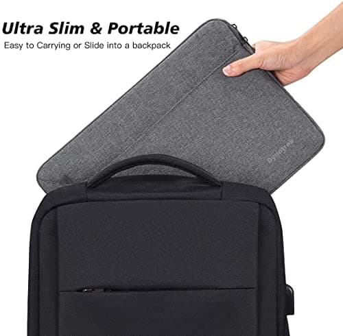 Dynotrek Moon 14 inch Laptop Sleeve Bag Pouch, Computer Cover Accessories Pocket, Portable Laptop Case Compatible for MacBook Air/Pro, Dell, HP, Acer, Asus, Lenovo -Denim Grey 5