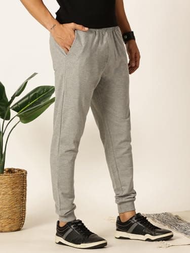 Thomas Scott Mens Cotton Blend Slim Fit Joggers Track Pant (CCKB06_Greymelange, S) 3