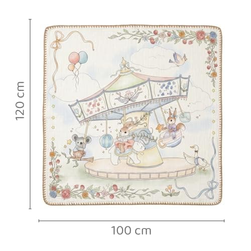 haus & kinder Muslin Blanket for New Born Baby, Soft Breathable Baby Blankets Newborn, Baby Blanket for 0-2 Years, New Born Babies Essentials | Carnival 5