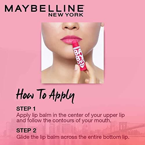 Maybelline New York Lip Balm, With SPF, Moisturises and Protects from the Sun, Pink Lolita & Baby Lips Cherry Kiss, Baby Lips, Pink Lolita, Cherry Kiss, 4g (Pack of 2) 5