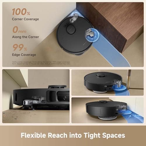 DREAME L50 Ultra CE Robot Vacuum and Mop, 25000Pa Strong Suction, Auto-Empty, 80°C Hot Water Mop Self-Cleaning, Self-Drying, Auto Refill, Edge Cleaning, Ideal for Pet Hair & Carpets 3