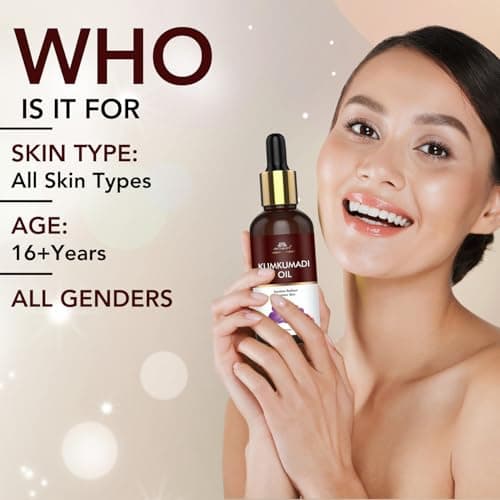 INTIMIFY Kumkumadi Tailam For Face, Kumkumadi Face Oil For Glowing Skin, Face Serum For Wrinkles, Whitening, Lightening & Pigmentation (15 ml) Pack of 1 4